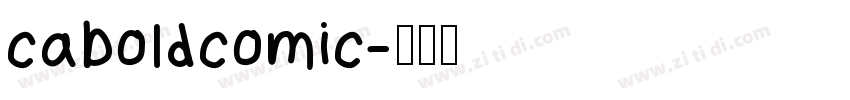 caboldcomic字体转换