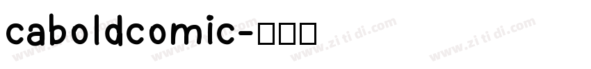 caboldcomic字体转换