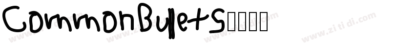 CommonBullets字体转换