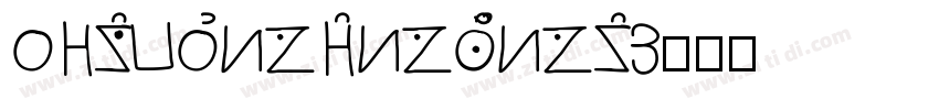 HYDiShengYingXiongTi字体转换