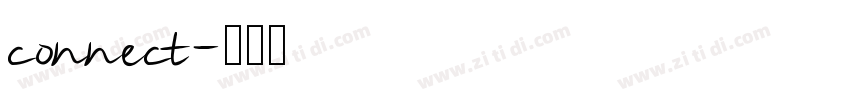 connect字体转换