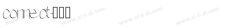 connect字体转换