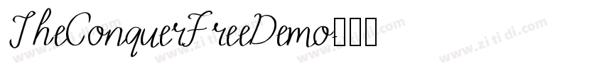TheConquerFreeDemo字体转换