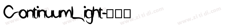 ContinuumLight字体转换