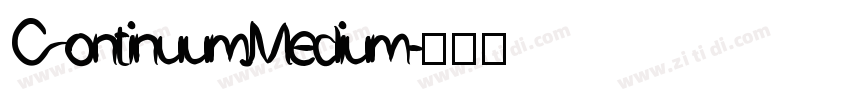 ContinuumMedium字体转换