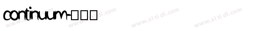 continuum字体转换