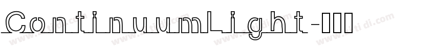 ContinuumLight字体转换