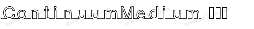 ContinuumMedium字体转换