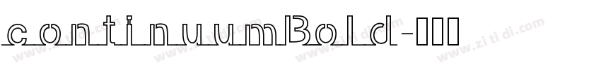 continuumBold字体转换