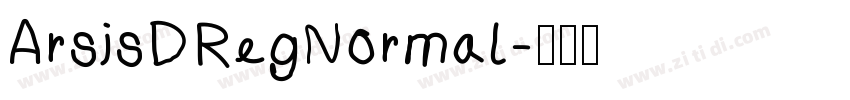 ArsisDRegNormal字体转换