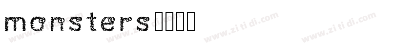 monsters字体转换