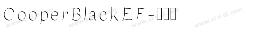 CooperBlackEF字体转换