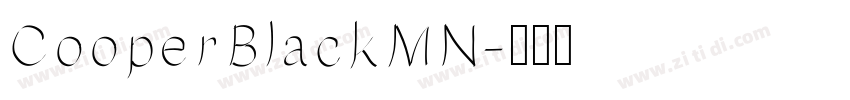 CooperBlackMN字体转换