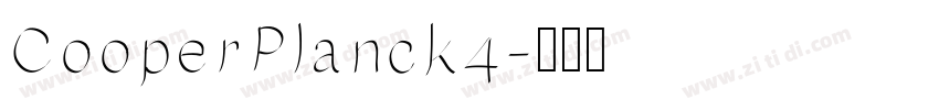 CooperPlanck4字体转换