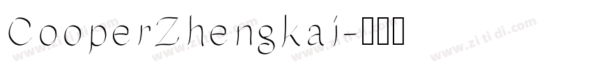 CooperZhengkai字体转换