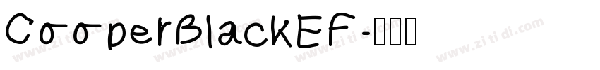 CooperBlackEF字体转换
