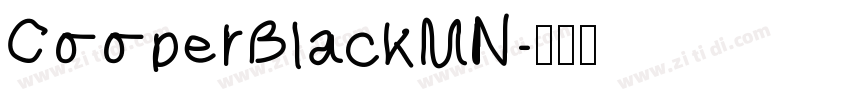 CooperBlackMN字体转换