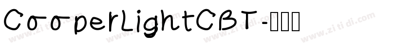 CooperLightCBT字体转换