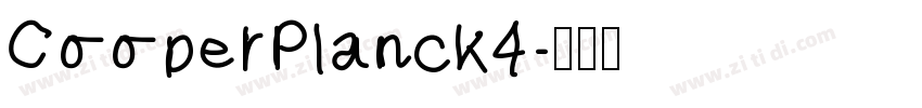 CooperPlanck4字体转换