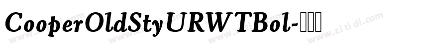 CooperOldStyURWTBol字体转换