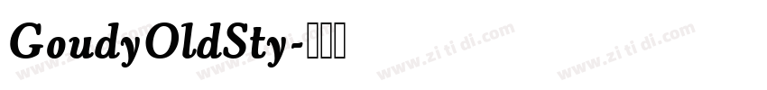 GoudyOldSty字体转换
