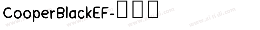 CooperBlackEF字体转换