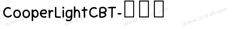 CooperLightCBT字体转换