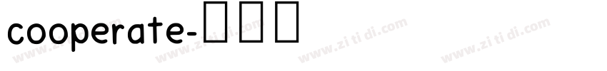 cooperate字体转换