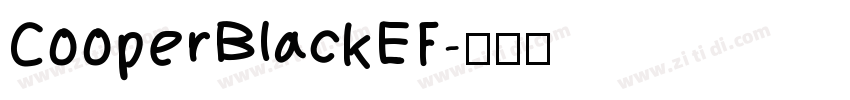CooperBlackEF字体转换