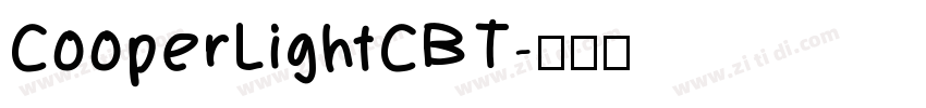 CooperLightCBT字体转换