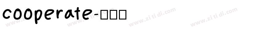 cooperate字体转换