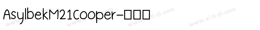 AsylbekM21Cooper字体转换