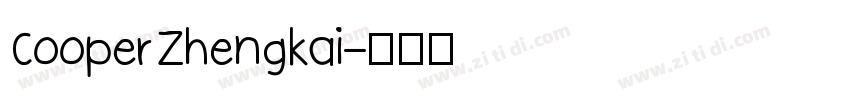 CooperZhengkai字体转换