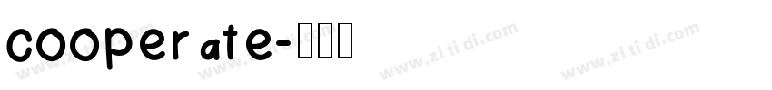 cooperate字体转换