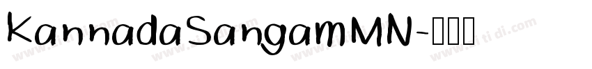 KannadaSangamMN字体转换