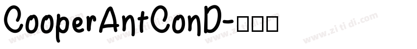 CooperAntConD字体转换