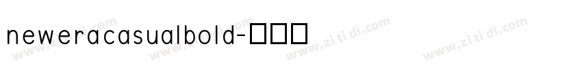 neweracasualbold字体转换