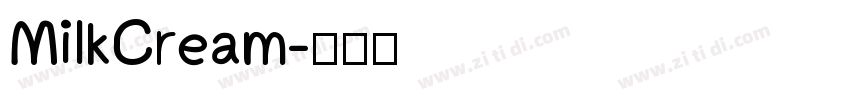 MilkCream字体转换