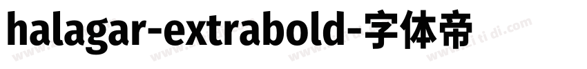 halagar-extrabold字体转换