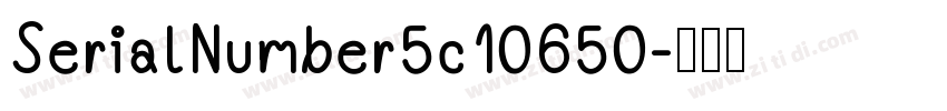 SerialNumber5c10650字体转换