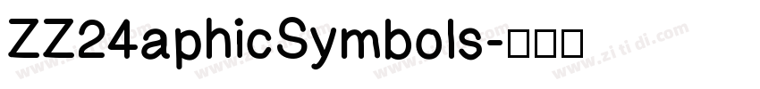 ZZ24aphicSymbols字体转换