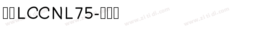 梦源LCNL75字体转换