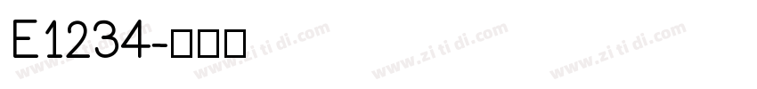 E1234字体转换