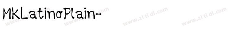 MkLatinoPlain字体转换