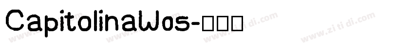 CapitolinaW05字体转换
