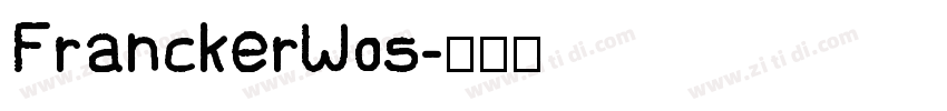 FranckerW05字体转换