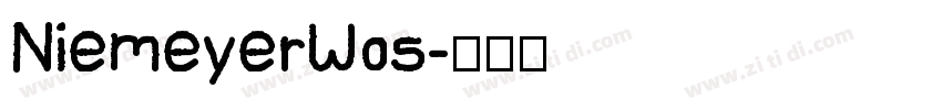 NiemeyerW05字体转换