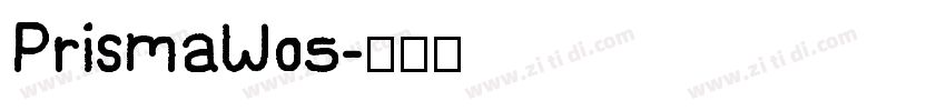 PrismaW05字体转换