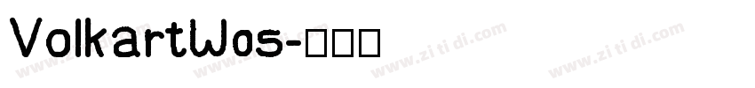 VolkartW05字体转换