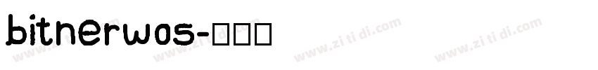 bitnerw05字体转换